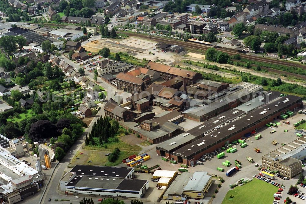 Aerial image Kempen - City center at the station of Kempen in North Rhine-Westphalia