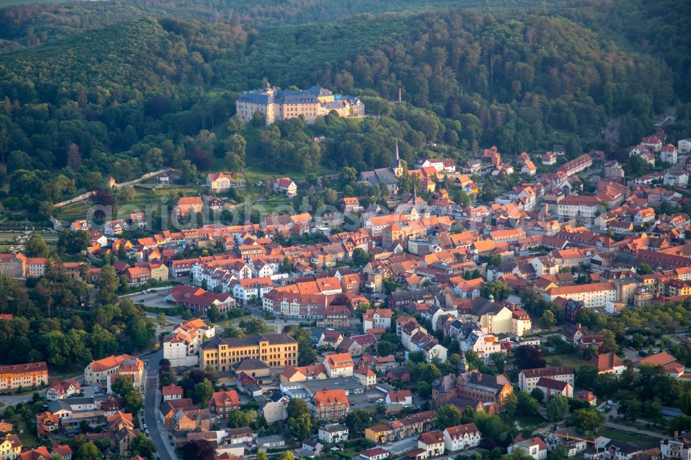 Aerial photograph Blankenburg (Harz) - The city center in the downtown area in Blankenburg (Harz) in the state Saxony-Anhalt, Germany