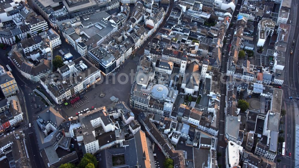 Bonn from above - The city center in the downtown area in Bonn in the state North Rhine-Westphalia, Germany