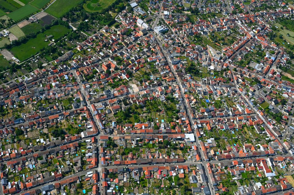 Aerial photograph Oberhausen - The city center in the downtown area in Oberhausen in the state Baden-Wuerttemberg, Germany