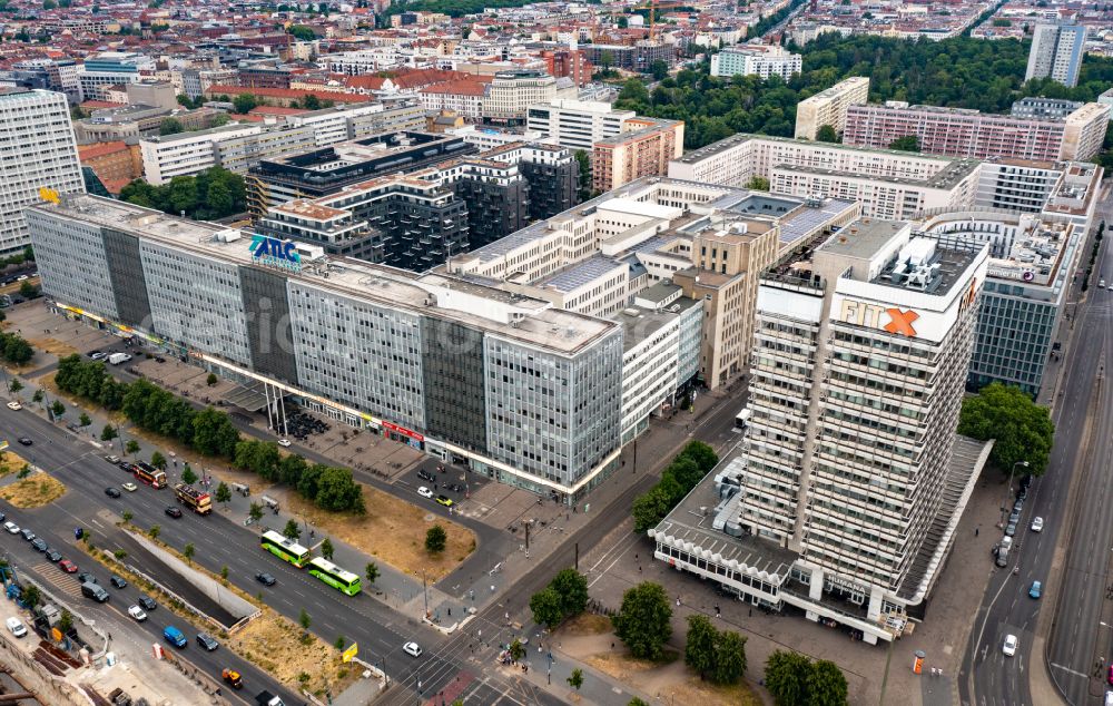 Aerial photograph Berlin - District Center on Mollstrasse - Otto-Braun-Strasse at the Berlin TV Tower in the district Mitte in Berlin, Germany