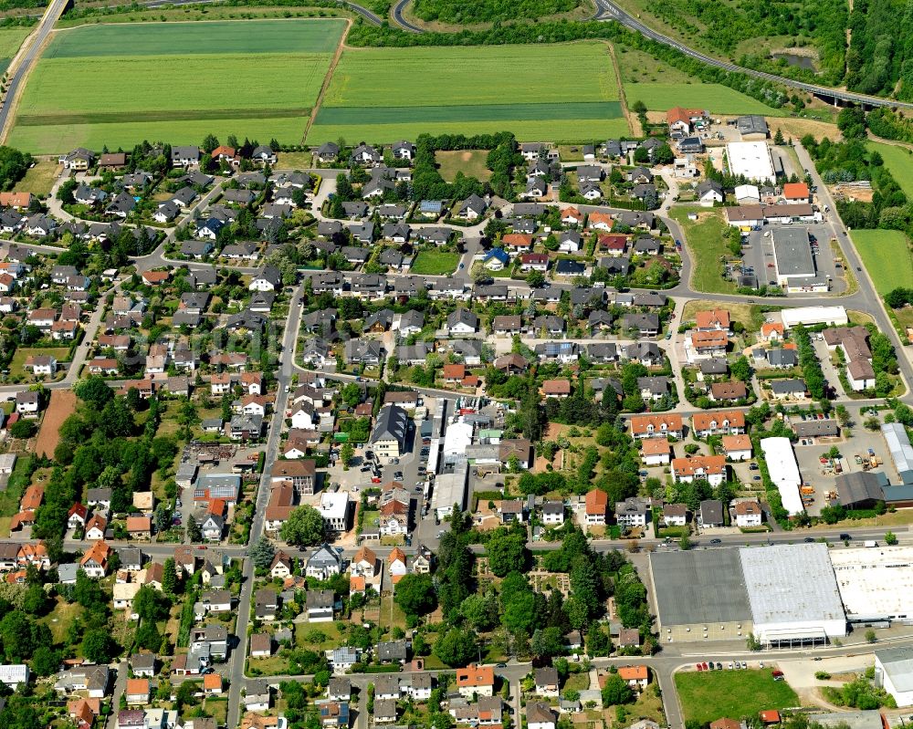 Rüdesheim from the bird's eye view: Downtown at Rudesheim in Rhineland-Palatinate
