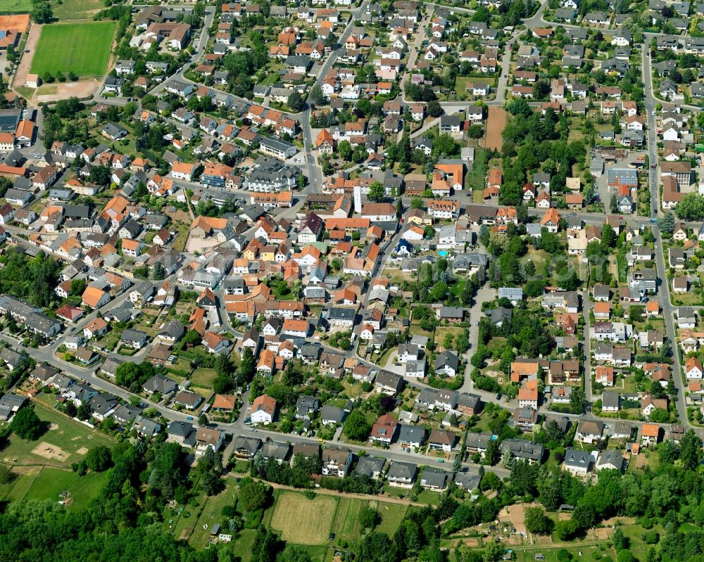 Aerial image Rüdesheim - Downtown at Rudesheim in Rhineland-Palatinate