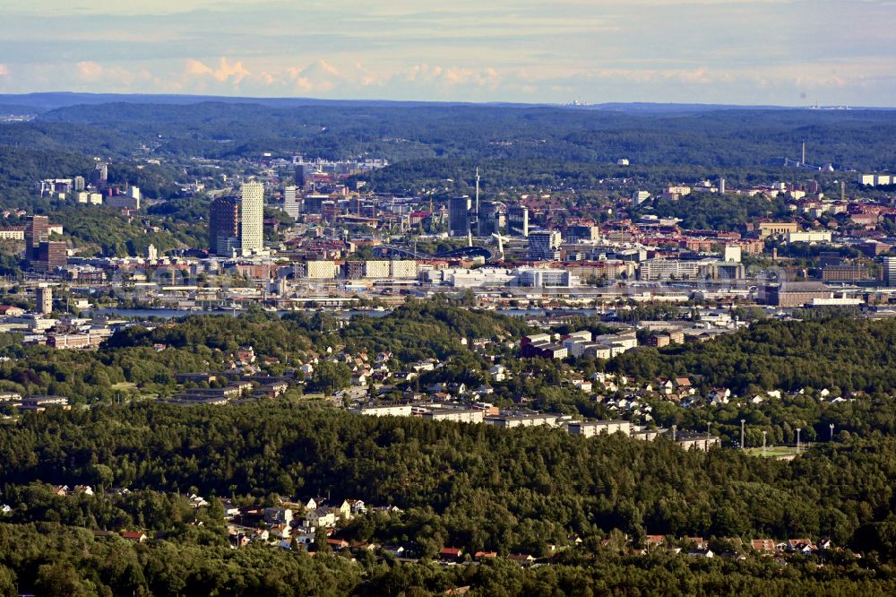 Aerial image Göteborg - City center with the skyline in the downtown area in Gothenburg in Vaestra Goetalands laen, Sweden