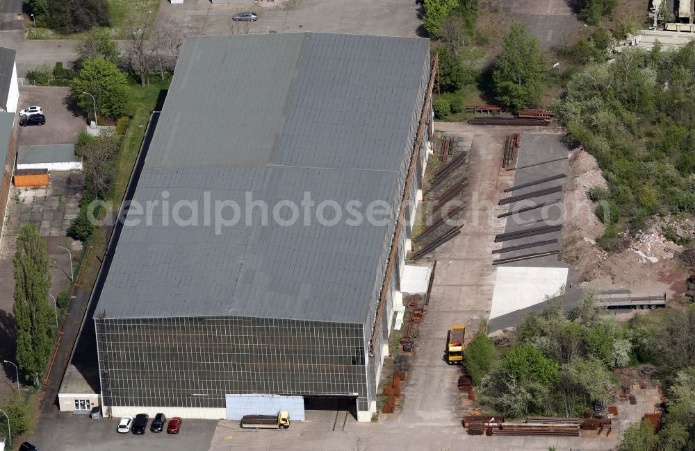 Erfurt from above - Steel bearings Heitmann Stahlhandel GmbH & Co. KG in the district Gispersleben in Erfurt in the state Thuringia, Germany