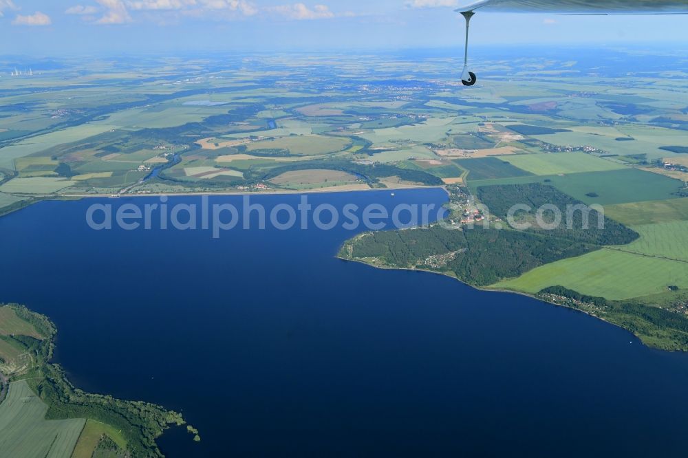 Aerial photograph Kadan - Impoundment and shore areas at the lake Eger Nechranice in Kadan in Ustecky kraj - Aussiger Region, Czech Republic