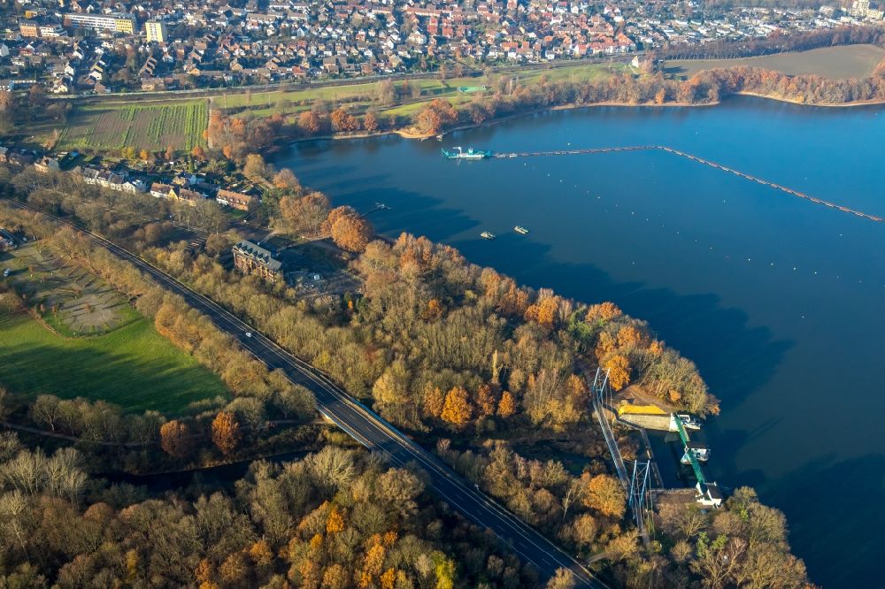 Aerial photograph Haltern am See - Shore areas at the lake in Haltern am See in the state North Rhine-Westphalia, Germany
