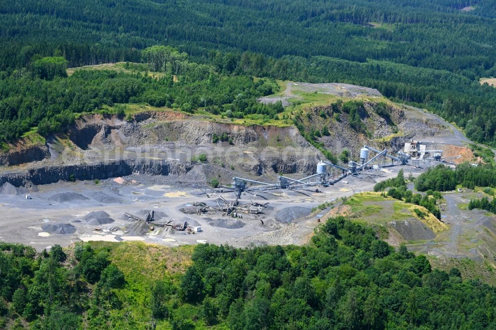 Liba - Liebenstein from above - Quarry for the mining and handling of slate in Liba - Liebenstein in Cechy - Boehmen, Czech Republic