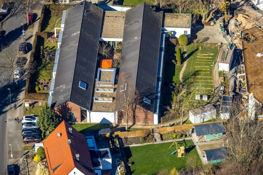 Aerial photograph Herne - Life care of hospice Lukas-Hospiz on Jean-Vogel-Strasse in Herne at Ruhrgebiet in the state North Rhine-Westphalia, Germany