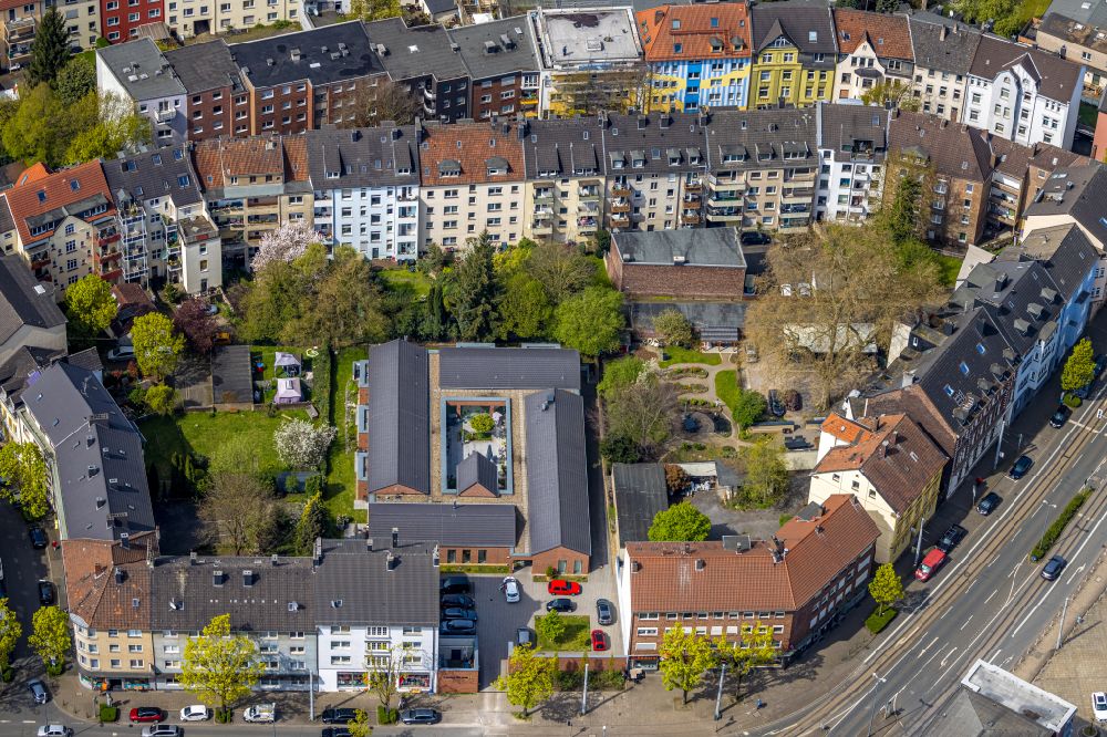 Witten from the bird's eye view: Life care of hospice Marien Hospital Witten in Witten in the state North Rhine-Westphalia, Germany