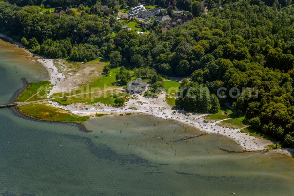 Aerial photograph Flensburg - Beach of Solitude in Flensburg in Schleswig-Holstein