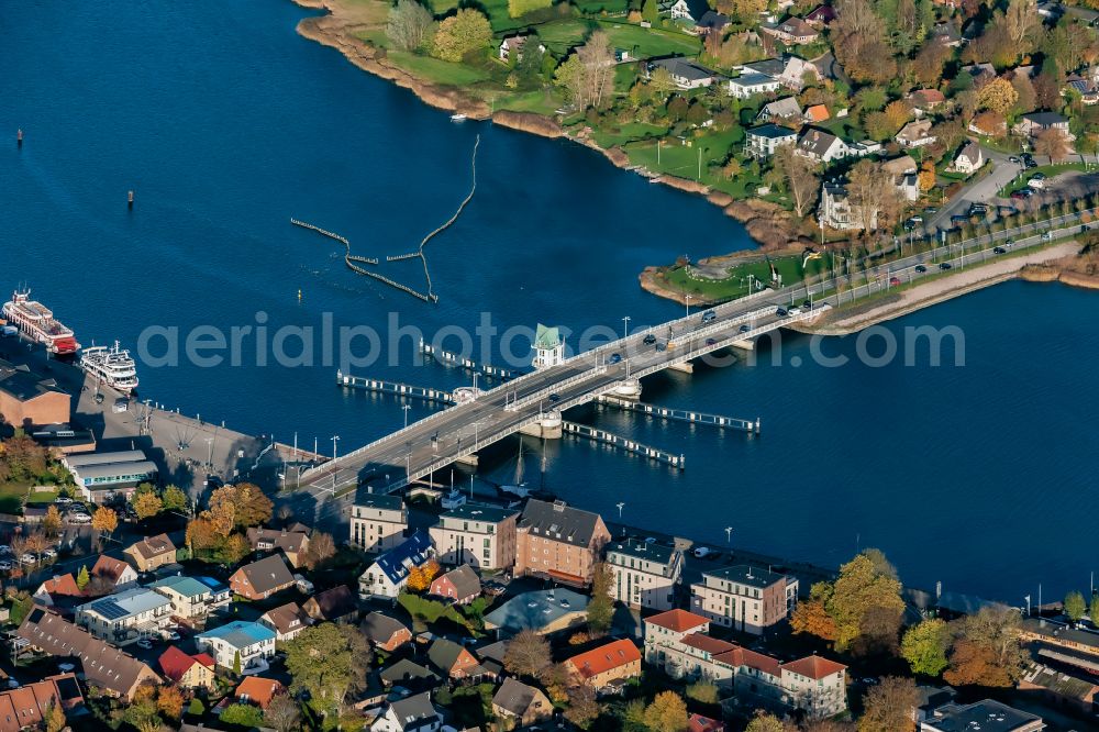 Aerial image Kappeln - Road bridge over the Schlei in Kappeln in the state Schleswig-Holstein, Germany