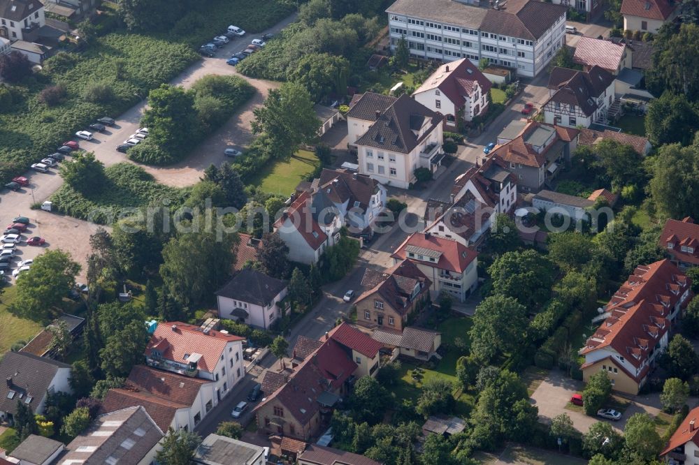 Aerial image Kandel - Street - road guidance of Bismarkstr. in Kandel in the state Rhineland-Palatinate, Germany