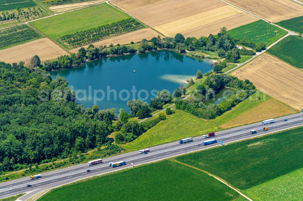 Aerial photograph Kappel-Grafenhausen - Water in Kappel-Grafenhausen in the state Baden-Wurttemberg, Germany