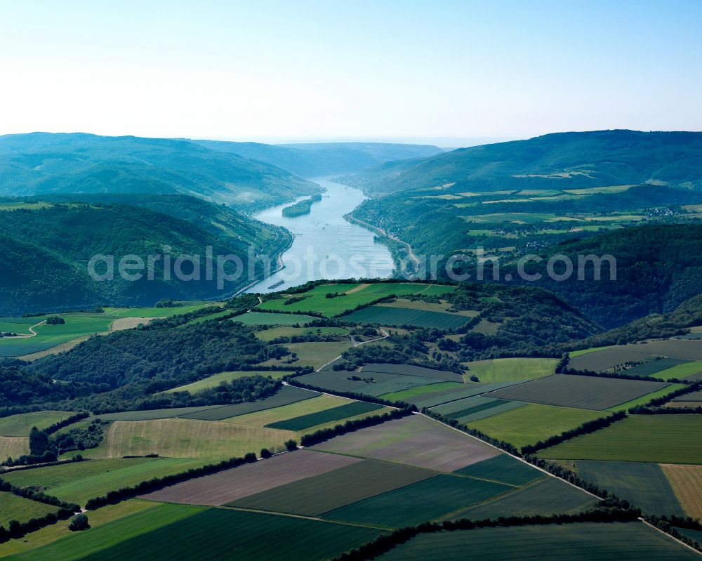 Aerial image Schönberg,Hof - Structures on agricultural fields in Schönberg,Hof in the state Rhineland-Palatinate, Germany