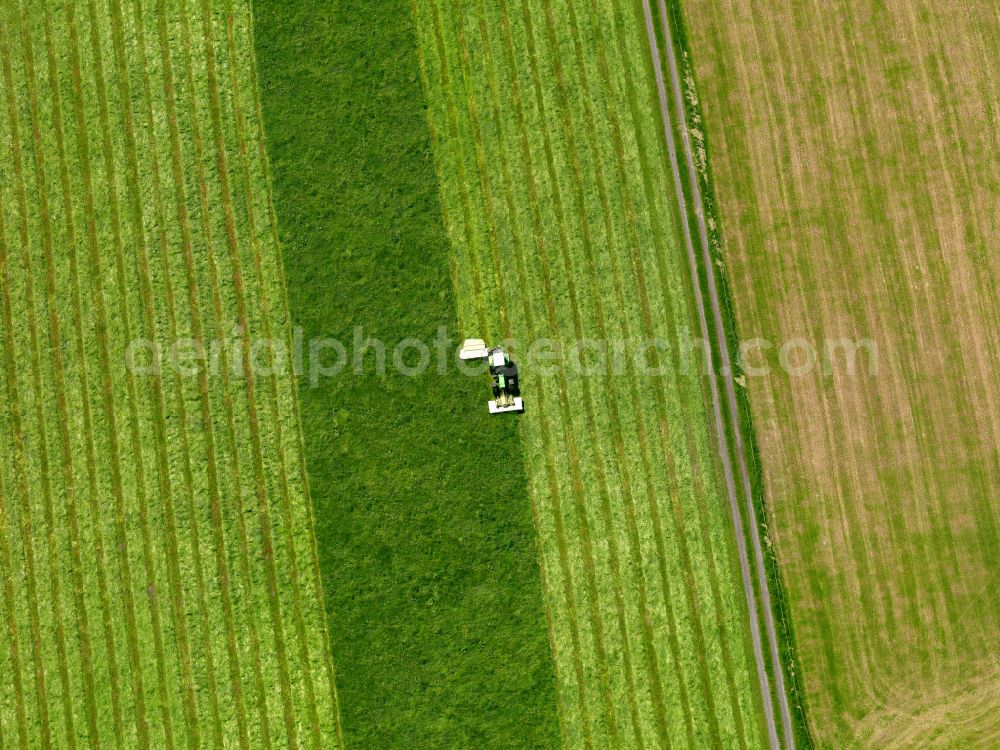 Aerial photograph Stafflangen - Structures on agricultural fields in Stafflangen in the state Baden-Wuerttemberg, Germany