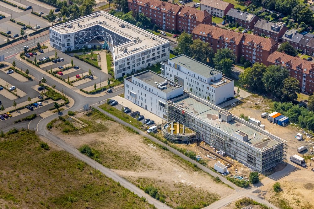 Aerial image Hamm - Student Residence - Building SCI:Q CampusLiving on street Paracelsuspark in Hamm at Ruhrgebiet in the state North Rhine-Westphalia, Germany