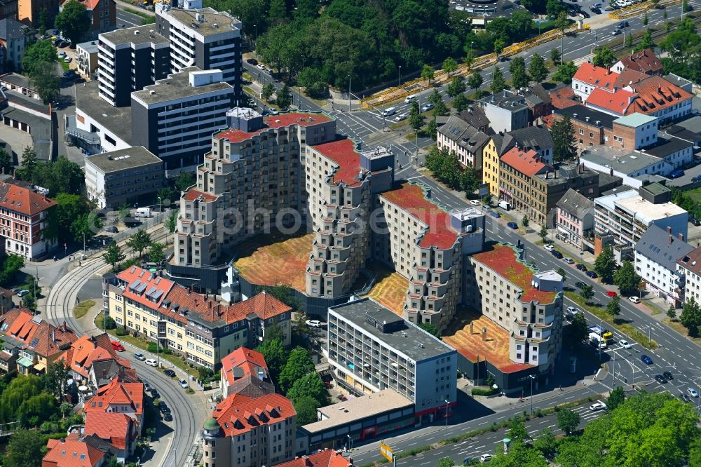 Aerial photograph Braunschweig - Student Residence - Building Affenfelsen on Rebenring in the district Nordstadt in Brunswick in the state Lower Saxony, Germany