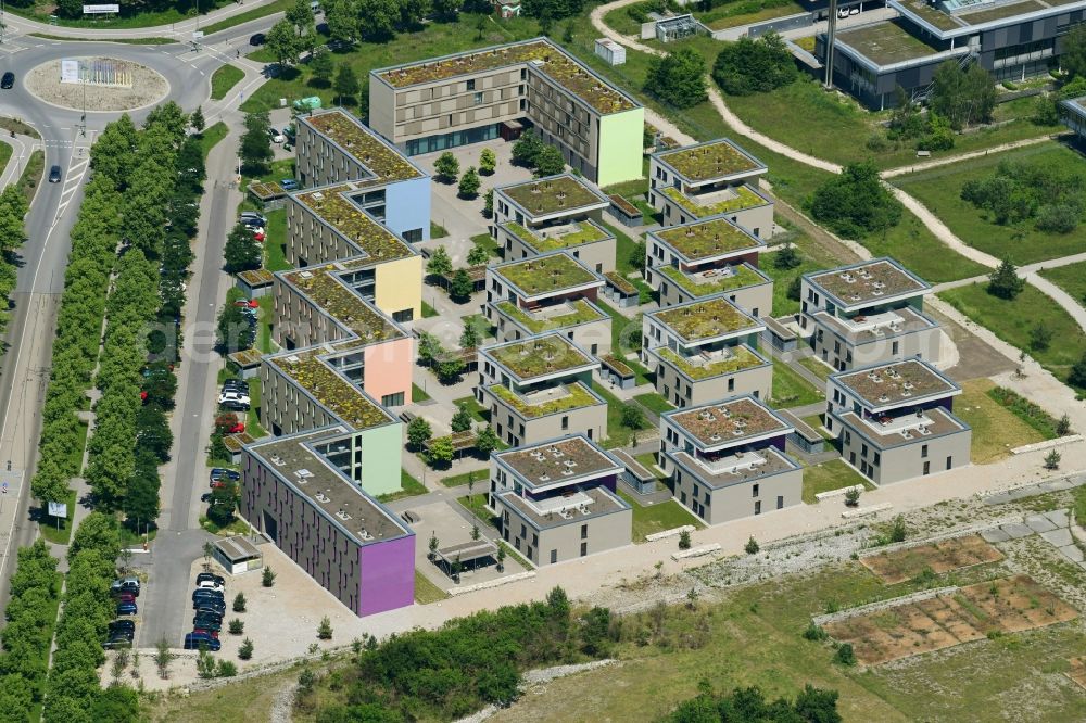 Augsburg from above - Student Residence - Building on Buergermeister-Ulrich-Strasse in Augsburg in the state Bavaria, Germany