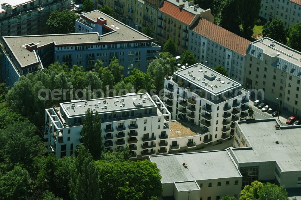 Aerial image Berlin - Student home on Schnellerstrasse in the district Schoeneweide in Berlin, Germany