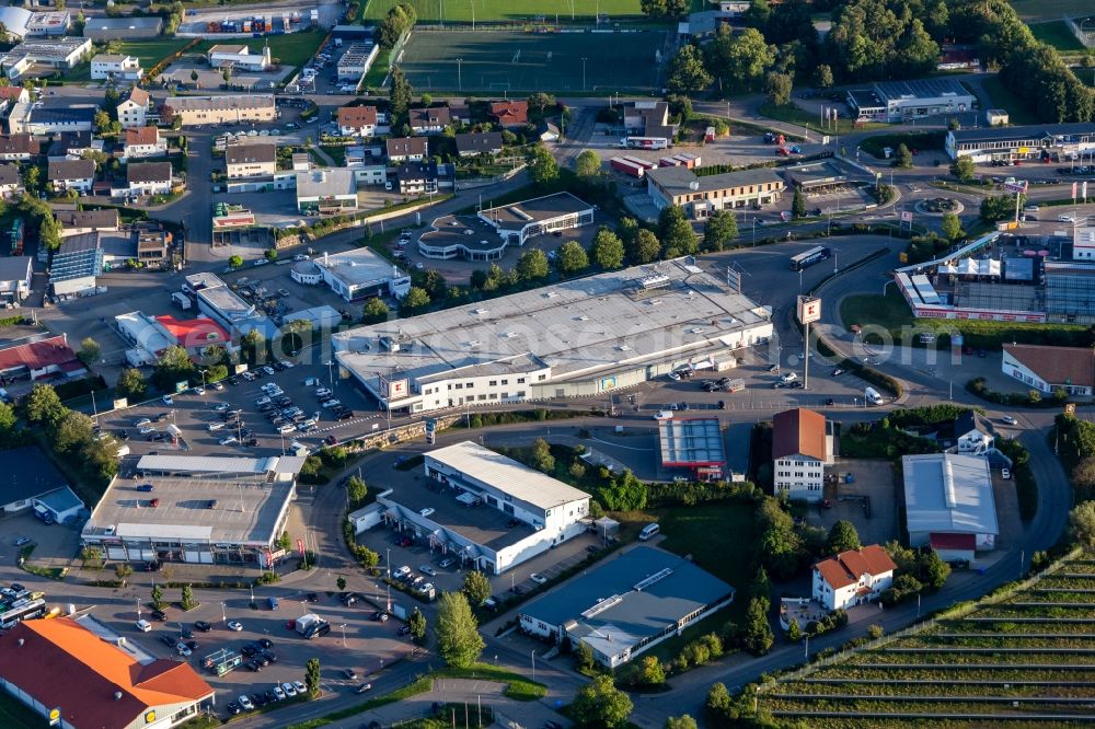 Zimmern ob Rottweil from above - Store of the Supermarket Kaufland in Zimmern ob Rottweil in the state Baden-Wuerttemberg, Germany