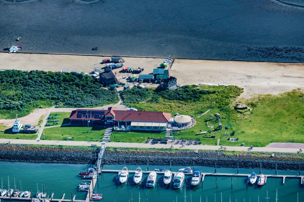 Aerial image Norderney - Norderney surf school on the island of Norderney in the state of Lower Saxony, Germany