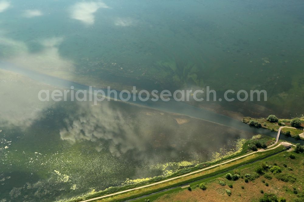 Aerial image Berga - Dam and shore areas at the lake Talsperre Kelbra in the district Bennungen in Berga in the state Saxony-Anhalt, Germany