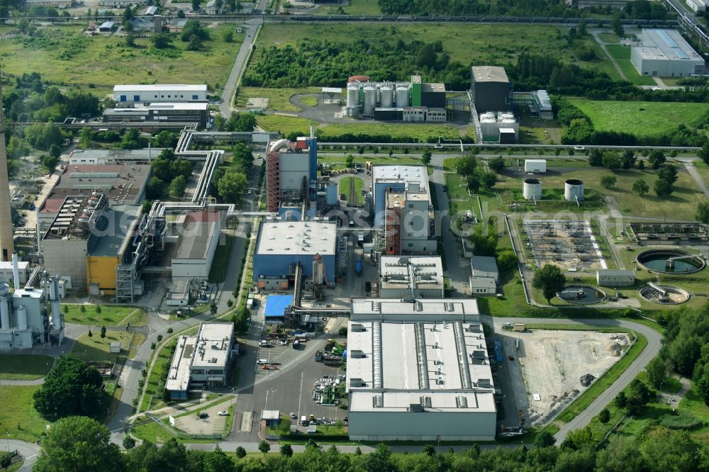 Aerial image Premnitz - Technical facilities in the industrial area Paul-Schlack-Strasse in the district Doeberitz in Premnitz in the state Brandenburg, Germany