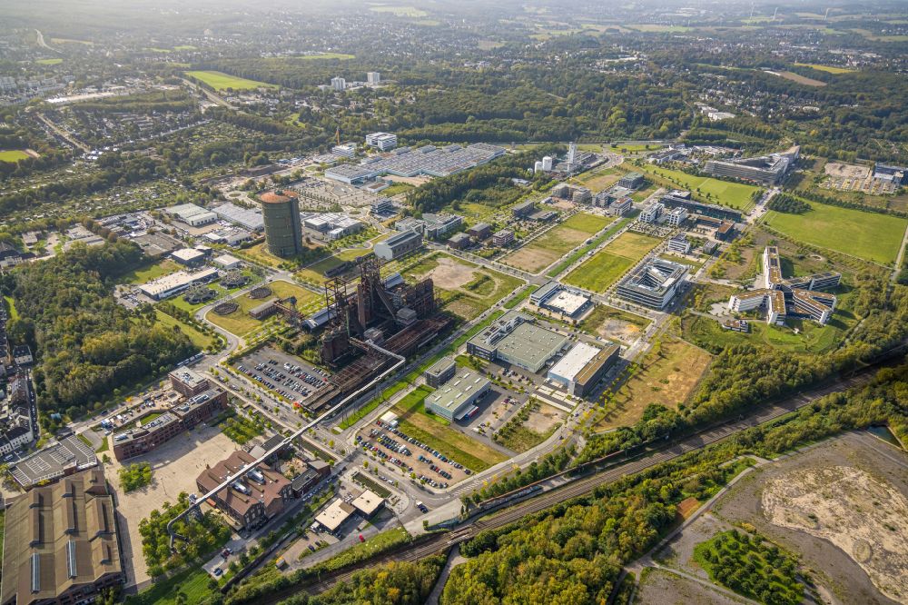 Aerial photograph Dortmund - Technical facilities and production halls on the Phoenix-West site in the district Hoerde in Dortmund in the state North Rhine-Westphalia, Germany