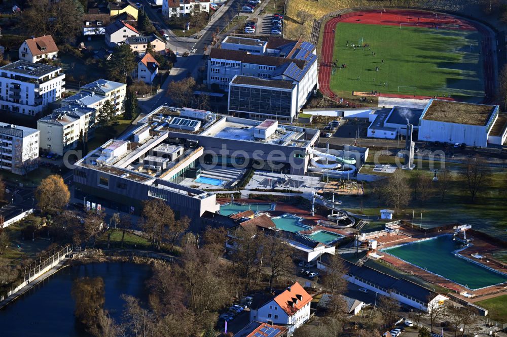 Aerial photograph Neumarkt in der Oberpfalz - Spa and swimming pool at the swimming pool of Recreation in Neumarkt in der Oberpfalz in the state Bavaria, Germany