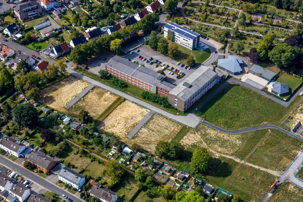 Hamm from the bird's eye view: Building of the sports and fitness center A.I. Fitness Am Huelsenbusch in Hamm in the state North Rhine-Westphalia, Germany