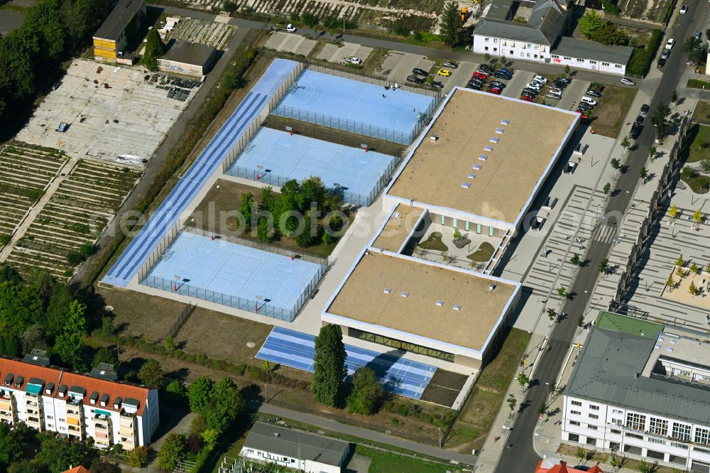Aerial image Dresden - Building of the sports and fitness center on Kipsdorfer Strasse in the district Tolkewitz in Dresden in the state Saxony, Germany