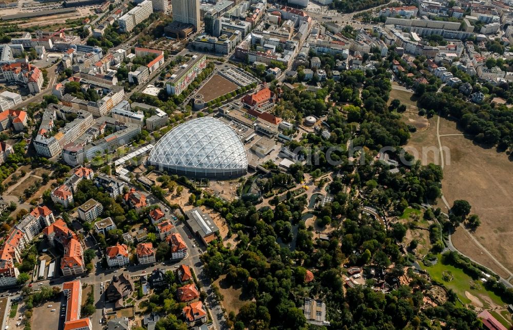 Leipzig from the bird's eye view: View of the Gondwanaland in Leipzig in the state of Saxony