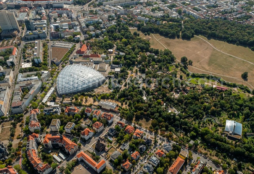 Aerial image Leipzig - View of the Gondwanaland in Leipzig in the state of Saxony