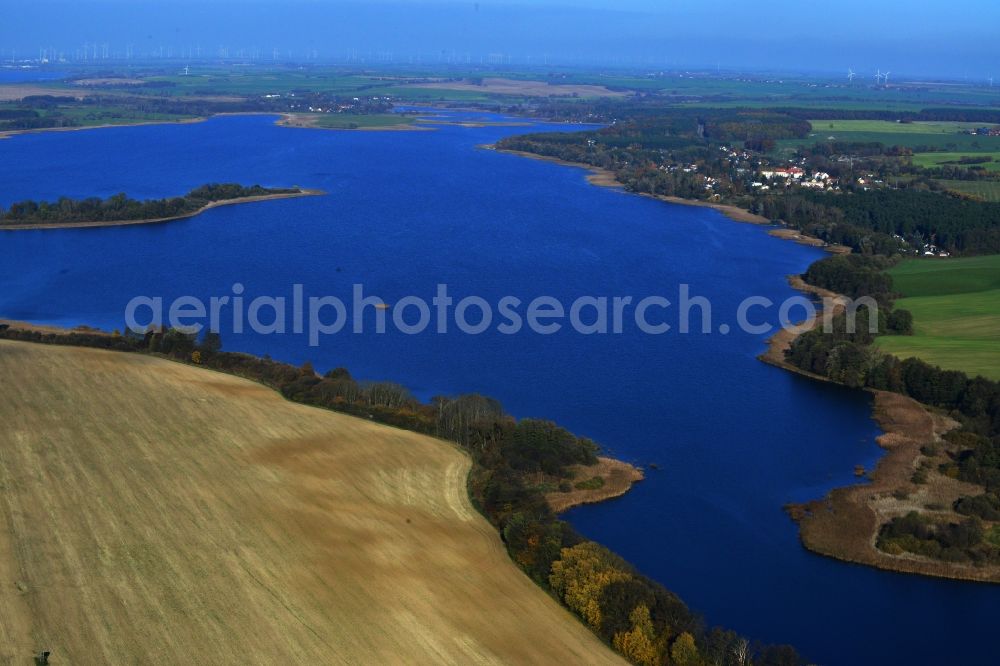 Aerial photograph Suckow - Shore areas of the Great lanke at Suckow in Brandenburg