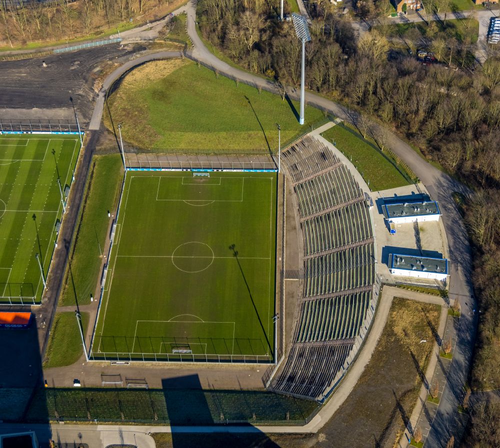 Aerial image Gelsenkirchen - Formerly Parkstadion on street Parkallee in the district Gelsenkirchen-Ost in Gelsenkirchen at Ruhrgebiet in the state North Rhine-Westphalia