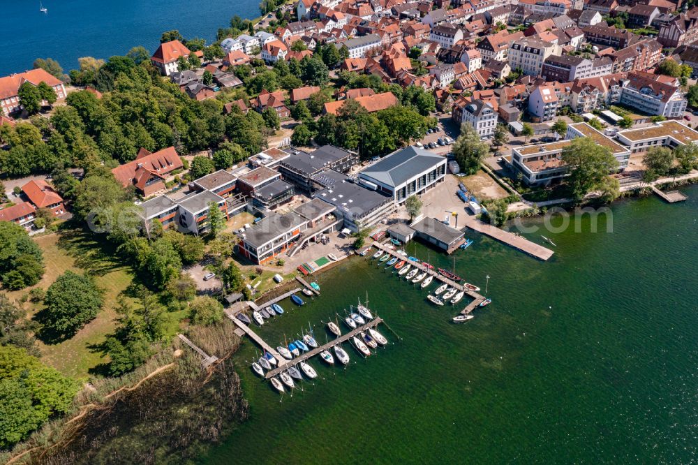 Ratzeburg from the bird's eye view: Conversion and expansion of the rowing academy in Ratzeburg in the state Schleswig-Holstein, Germany