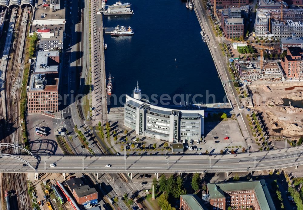 Aerial photograph Kiel - University- area Hoern - Campus on street Kaistrasse in Kiel in the state Schleswig-Holstein, Germany
