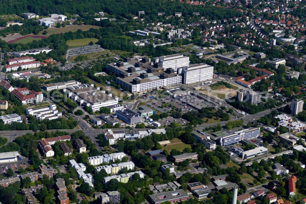 Aerial image Göttingen - University Hospital in Goettingen in the state Lower Saxony