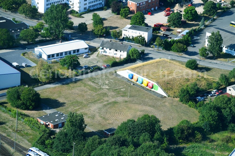 Aerial photograph Uelzen - Underground gas storage field mycity Im Neuen Felde in Uelzen in the state Lower Saxony, Germany