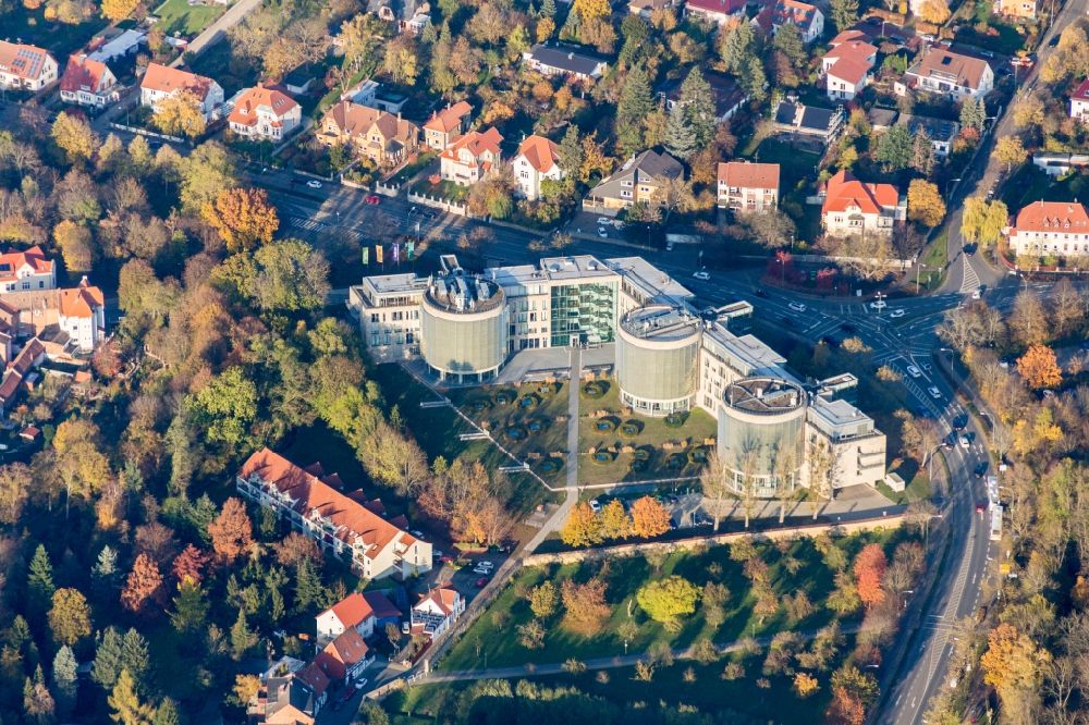 Aerial image Helmstedt - Administration building of the company of Avacon in Helmstedt in the state Lower Saxony, Germany