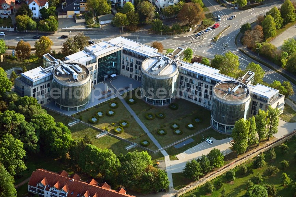 Aerial photograph Helmstedt - Administration building of the company of Avacon in Helmstedt in the state Lower Saxony, Germany