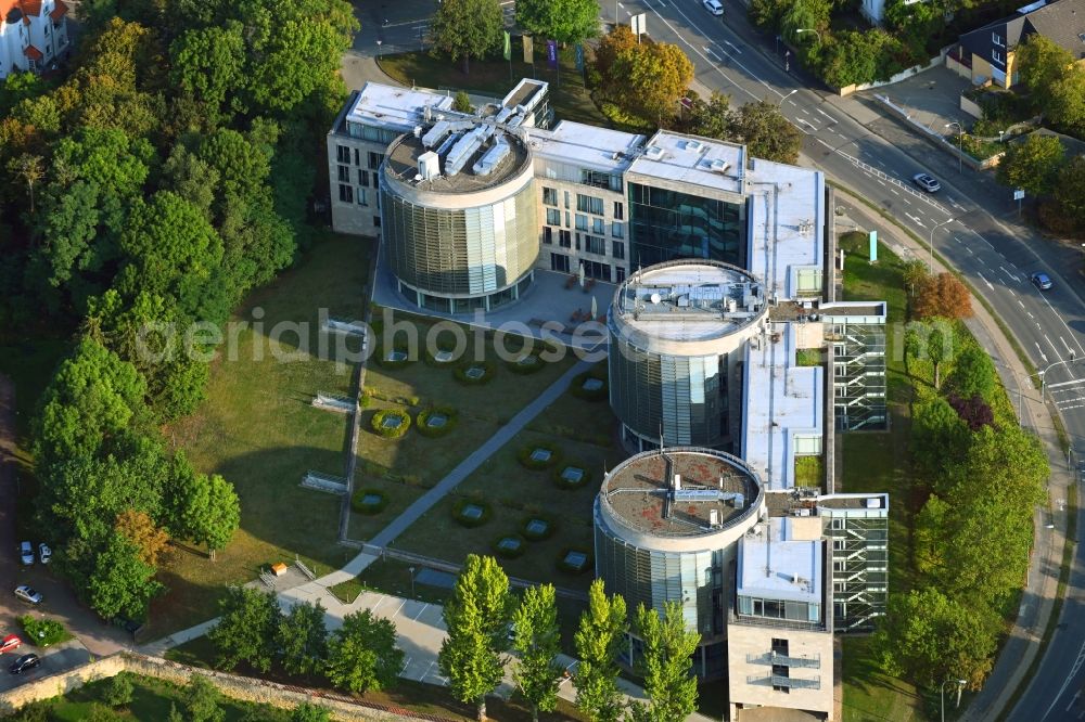 Helmstedt from the bird's eye view: Administration building of the company of Avacon in Helmstedt in the state Lower Saxony, Germany