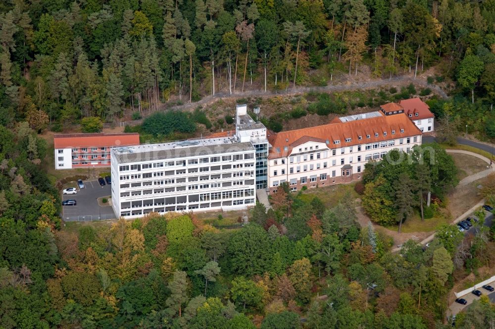 Aerial photograph Lohr am Main - Administration building of the company of Bosch Rexroth AG Maria-Theresien-Strasse in the district Sackenbach in Lohr am Main in the state Bavaria, Germany