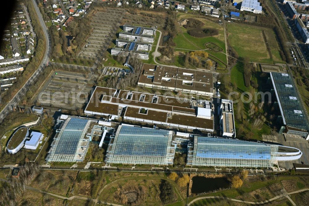 Hannover from above - Administration building of the company Finanz Informatik GmbH & Co. KG on the an der Laatzener Strasse in the district Bemerode in Hannover in the state Lower Saxony, Germany