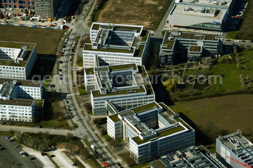 Frankfurt am Main from above - Administration building of the company of IBM Client Innovation Center Frankfurt am Main on Wilhelm-Fay-Strasse in the district Sossenheim in Frankfurt in the state Hesse, Germany