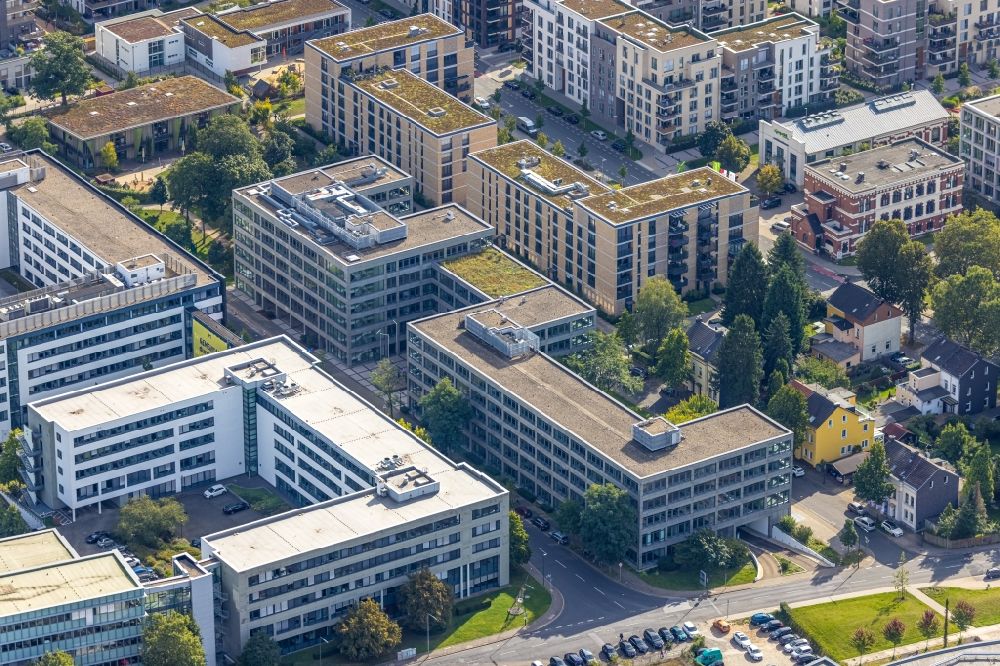 Düsseldorf from above - Administration building of the company of the METRO Deutschland GmbH on Metro-Strasse in the district Flingern-Nord in Duesseldorf at Ruhrgebiet in the state North Rhine-Westphalia, Germany