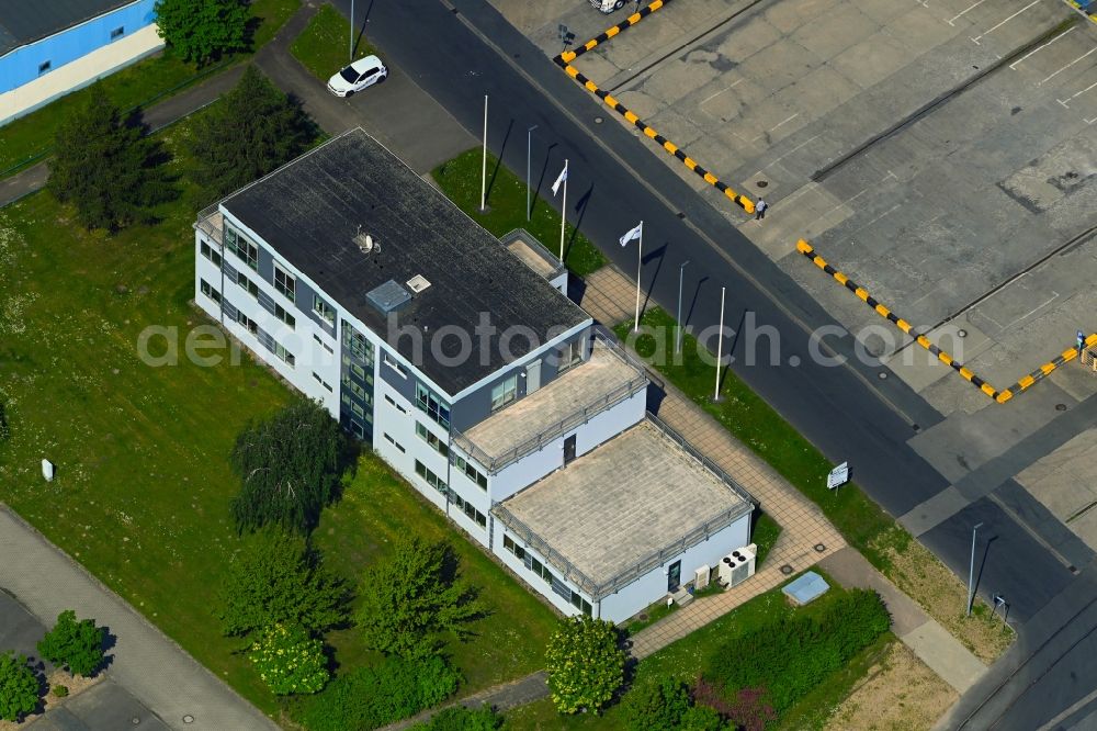 Aerial photograph Rostock - Administration building of the company ROSTOCK PORT - EUROPORTS in the district Peez in Rostock in the state Mecklenburg - Western Pomerania, Germany