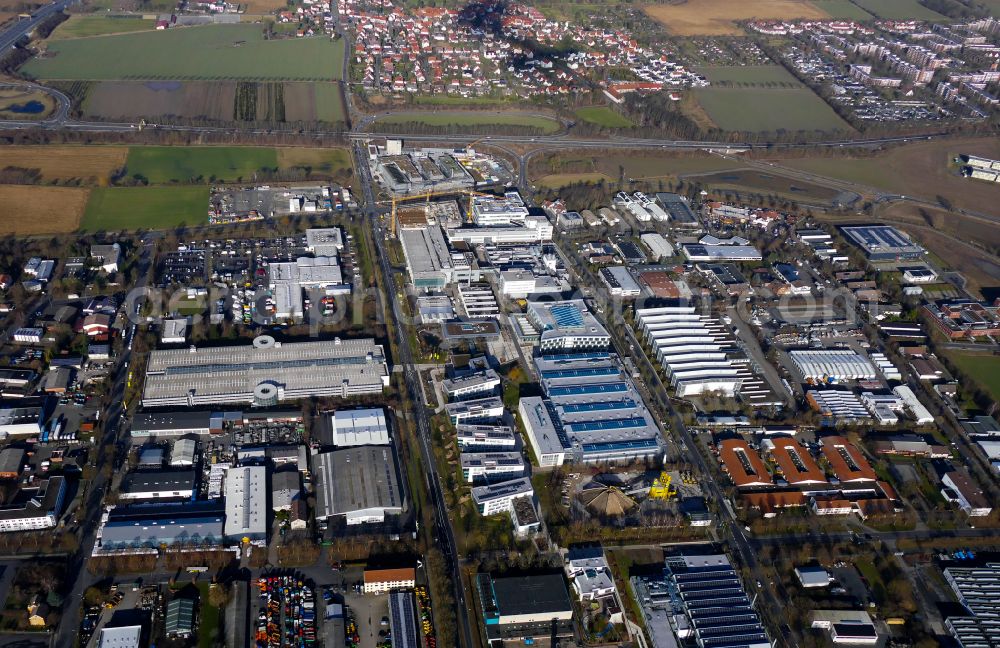 Aerial photograph Göttingen - Administration building of the company Sartorius-Campus in Goettingen in the state Lower Saxony, Germany