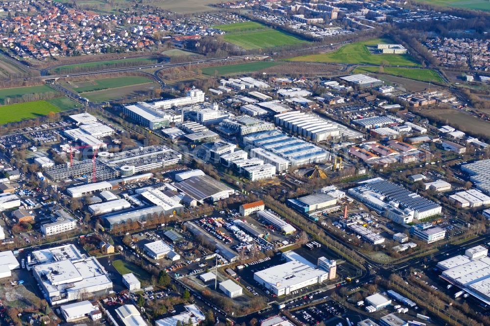 Aerial image Göttingen - Administration building of the company of Sartorius AG in Goettingen in the state Lower Saxony, Germany